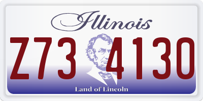 IL license plate Z734130