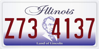 IL license plate Z734137