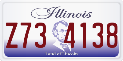 IL license plate Z734138
