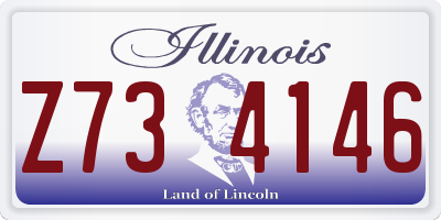 IL license plate Z734146