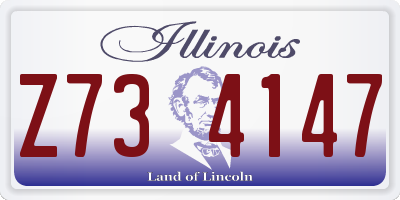 IL license plate Z734147