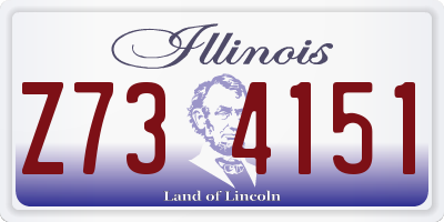 IL license plate Z734151