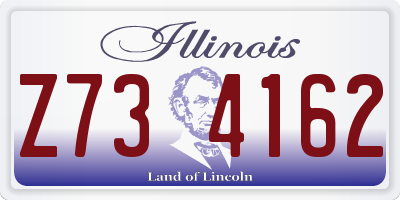 IL license plate Z734162