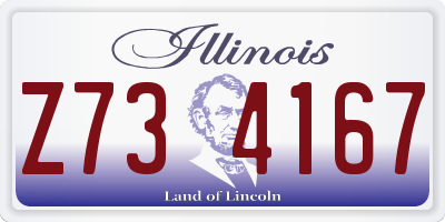 IL license plate Z734167