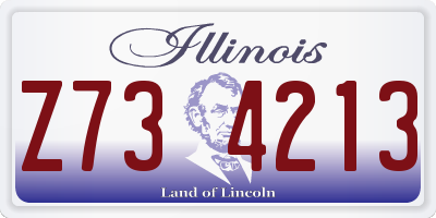 IL license plate Z734213