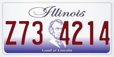 IL license plate Z734214