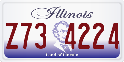 IL license plate Z734224