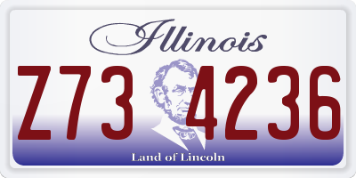IL license plate Z734236