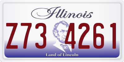 IL license plate Z734261