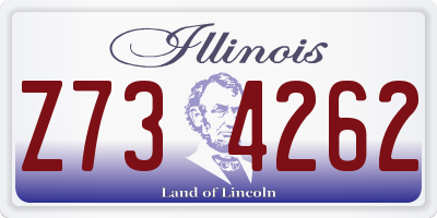 IL license plate Z734262