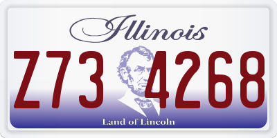 IL license plate Z734268