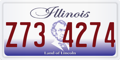 IL license plate Z734274