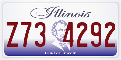 IL license plate Z734292