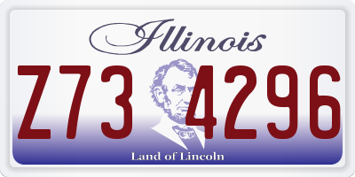 IL license plate Z734296