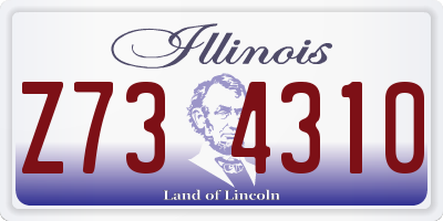 IL license plate Z734310