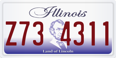 IL license plate Z734311