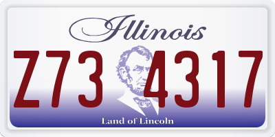 IL license plate Z734317