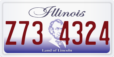 IL license plate Z734324