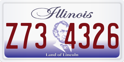 IL license plate Z734326