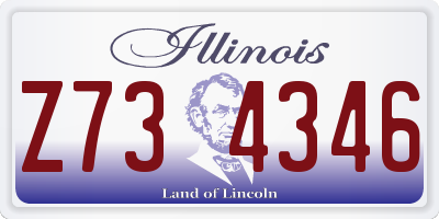 IL license plate Z734346