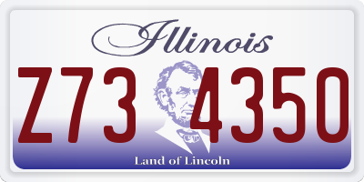 IL license plate Z734350