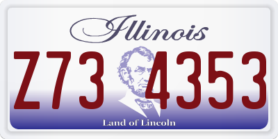 IL license plate Z734353