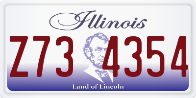 IL license plate Z734354
