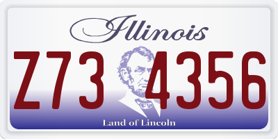 IL license plate Z734356