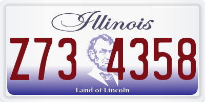 IL license plate Z734358