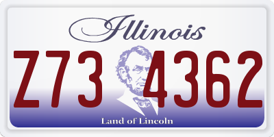 IL license plate Z734362