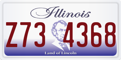 IL license plate Z734368