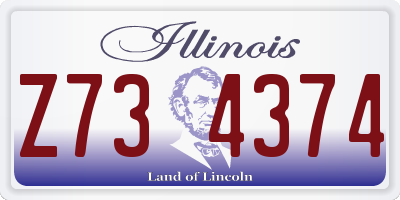 IL license plate Z734374