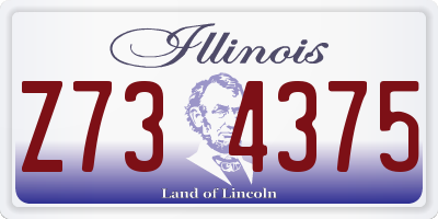 IL license plate Z734375