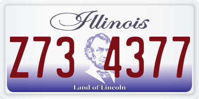 IL license plate Z734377