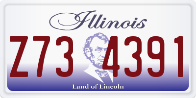 IL license plate Z734391