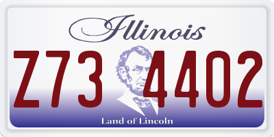 IL license plate Z734402