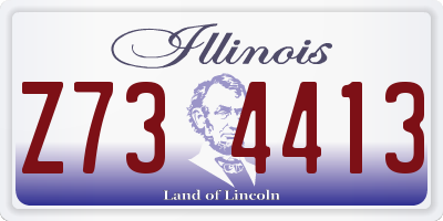 IL license plate Z734413