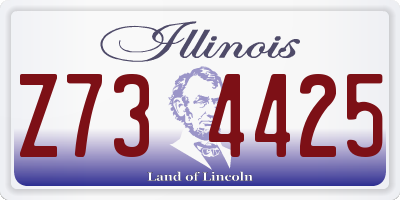 IL license plate Z734425