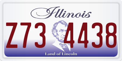 IL license plate Z734438