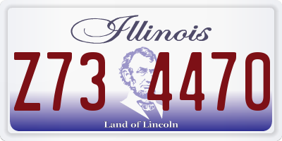 IL license plate Z734470