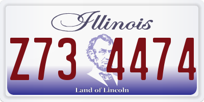 IL license plate Z734474