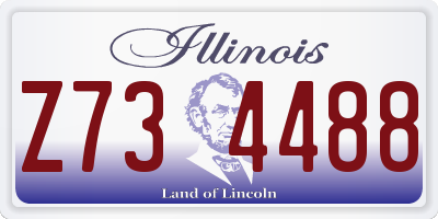 IL license plate Z734488