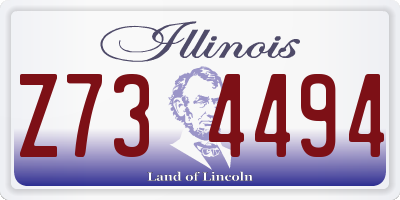 IL license plate Z734494