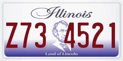 IL license plate Z734521