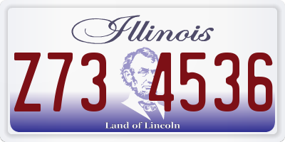 IL license plate Z734536