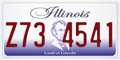 IL license plate Z734541