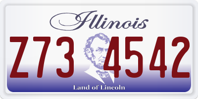 IL license plate Z734542