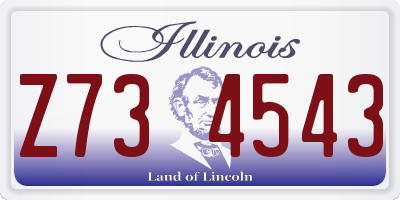 IL license plate Z734543