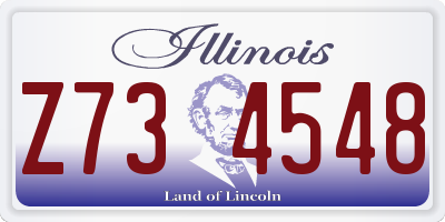 IL license plate Z734548
