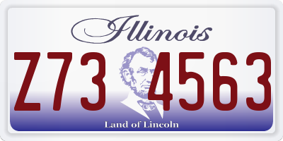 IL license plate Z734563